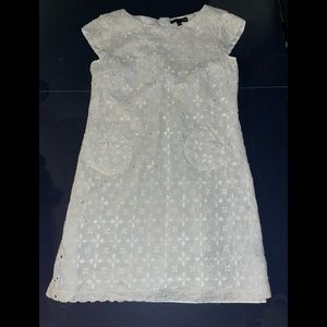 Madison Leigh white floral Eyelet sundress 14